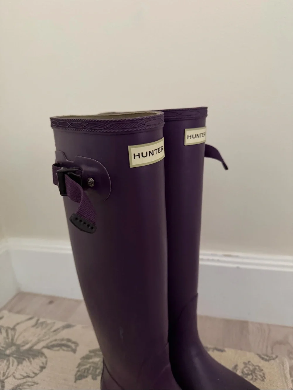 Hunter Original Tall Rain Boots Plum Purple Women’s Size 8